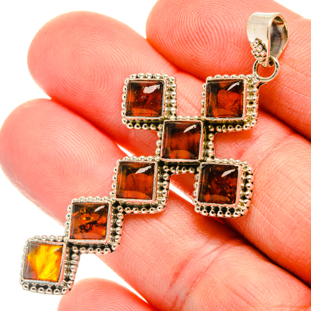 Baltic Amber Pendants handcrafted by Anasilvercos - PD28395