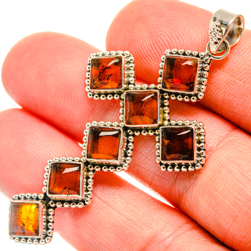 Baltic Amber Pendants handcrafted by Anasilvercos - PD28401