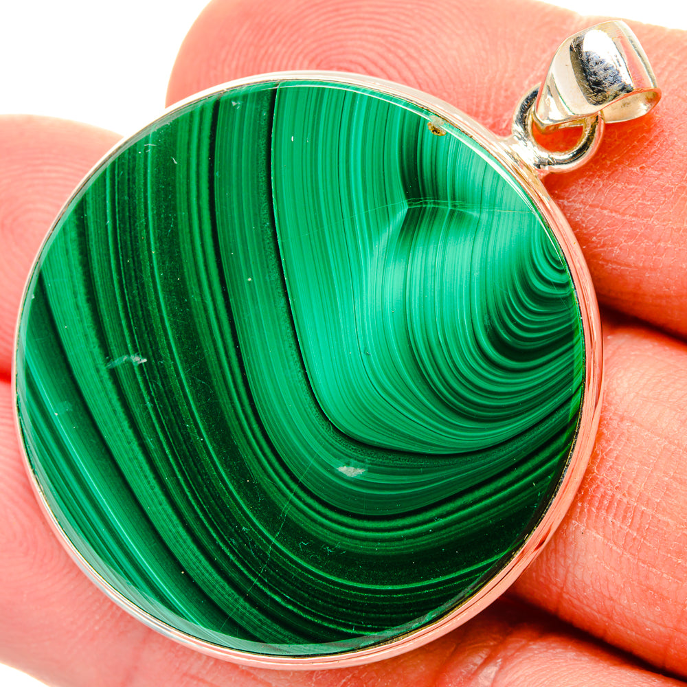 Malachite Pendants handcrafted by Anasilvercos - PD28409