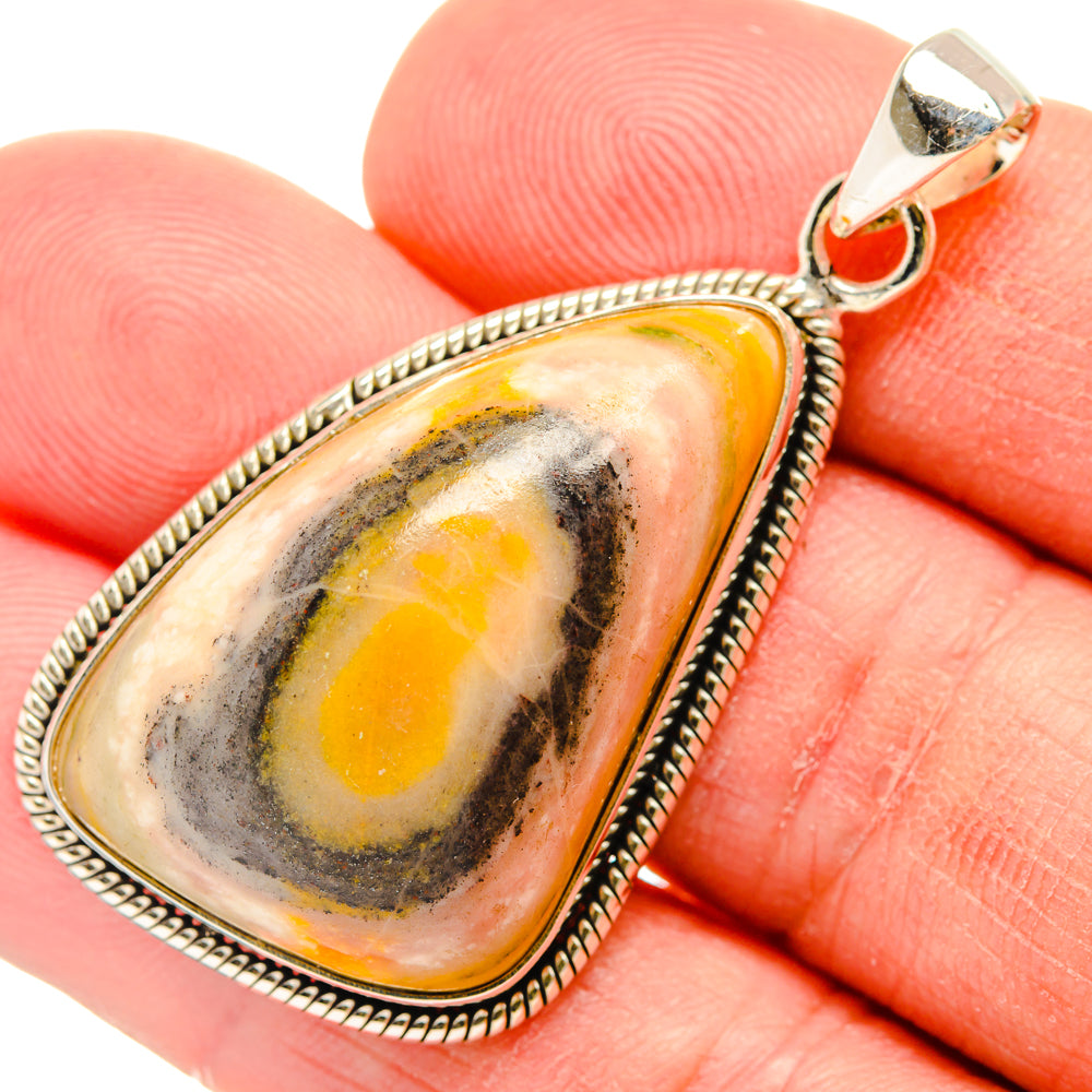 Bumble Bee Jasper Pendants handcrafted by Anasilvercos - PD28424