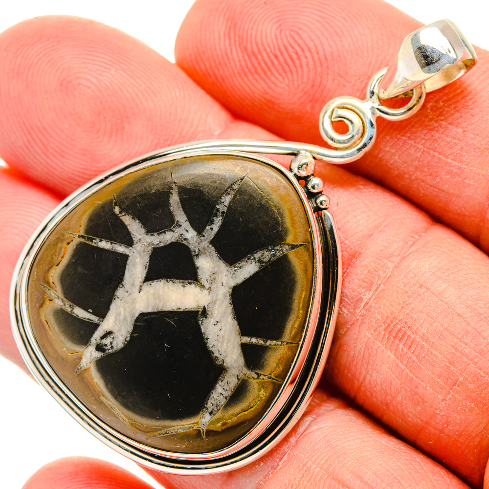 Septarian Geode Pendants handcrafted by Anasilvercos - PD28439