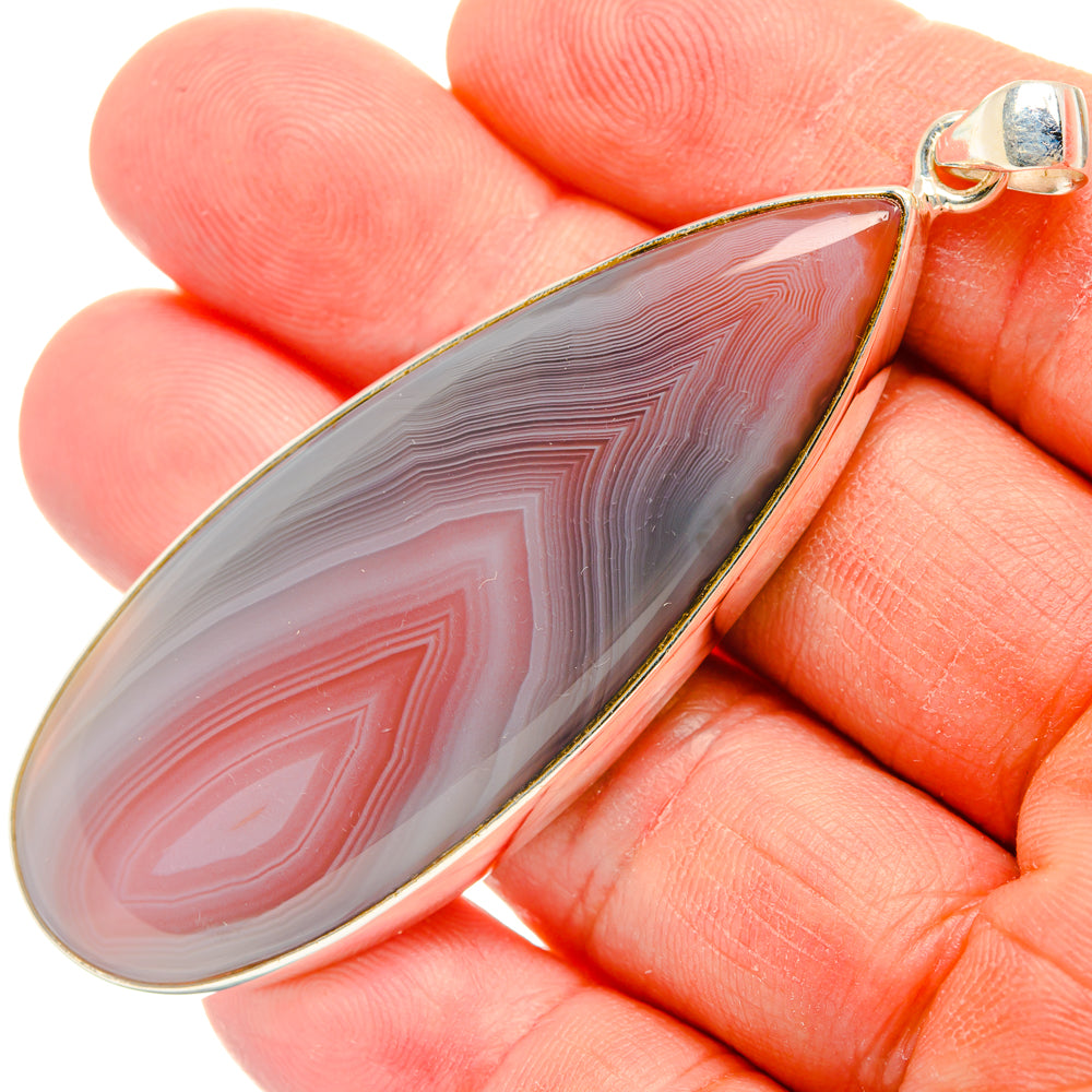 Banded Agate Pendants handcrafted by Anasilvercos - PD28443