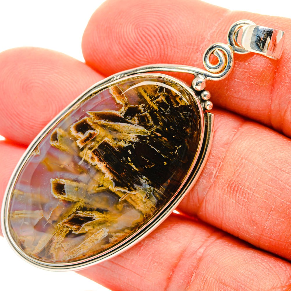 Turkish Tube Agate Pendants handcrafted by Anasilvercos - PD28444