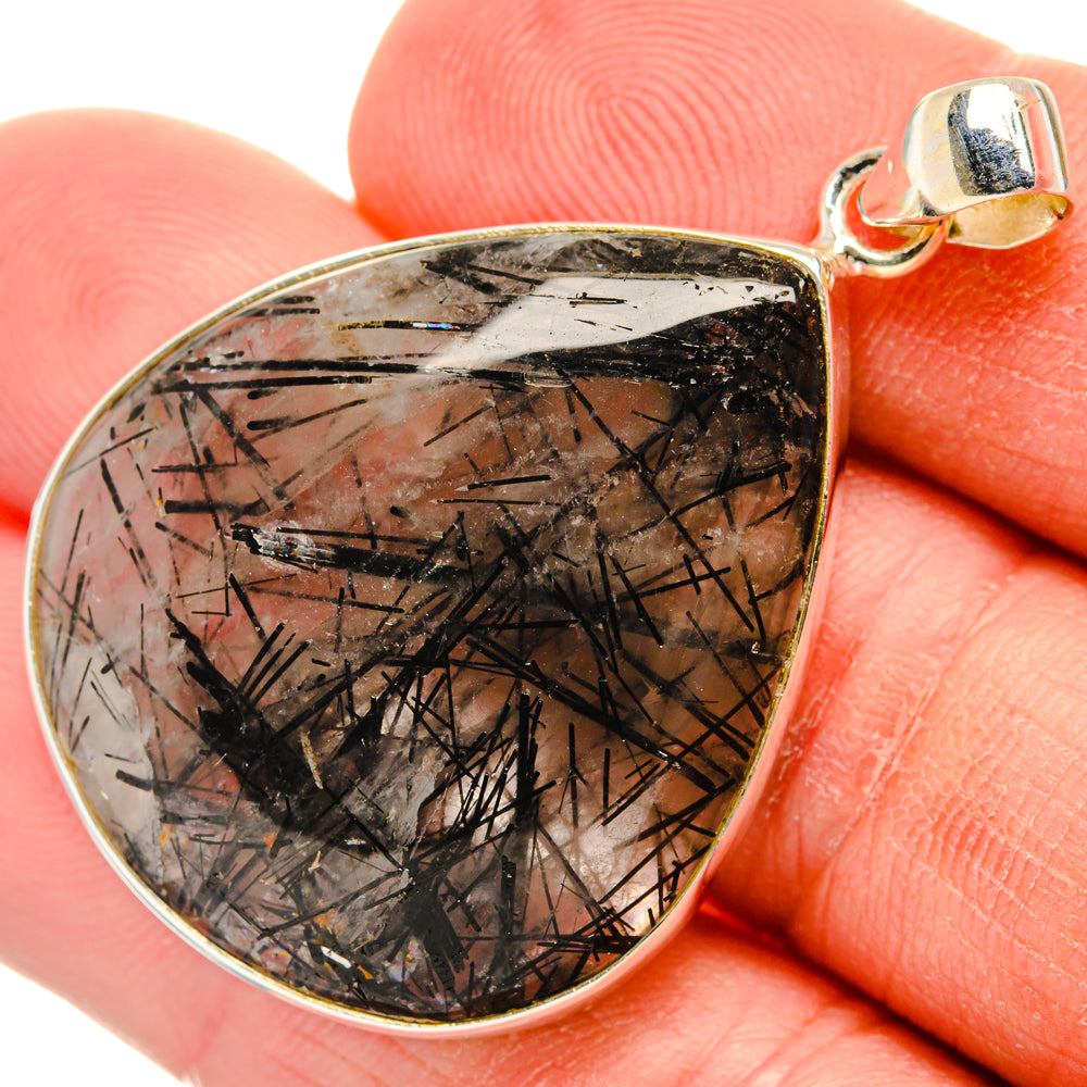 Tourmalinated Quartz Pendants handcrafted by Anasilvercos - PD28446