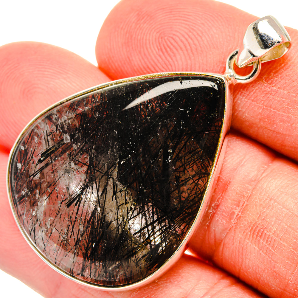 Tourmalinated Quartz Pendants handcrafted by Anasilvercos - PD28447