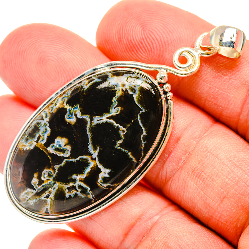 Turkish Tube Agate Pendants handcrafted by Anasilvercos - PD28486
