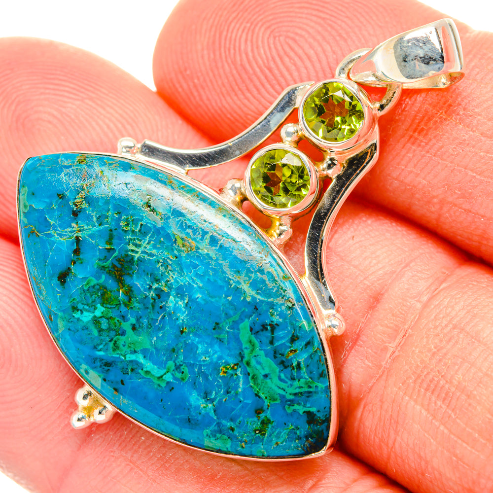 Chrysocolla Pendants handcrafted by Anasilvercos - PD28488