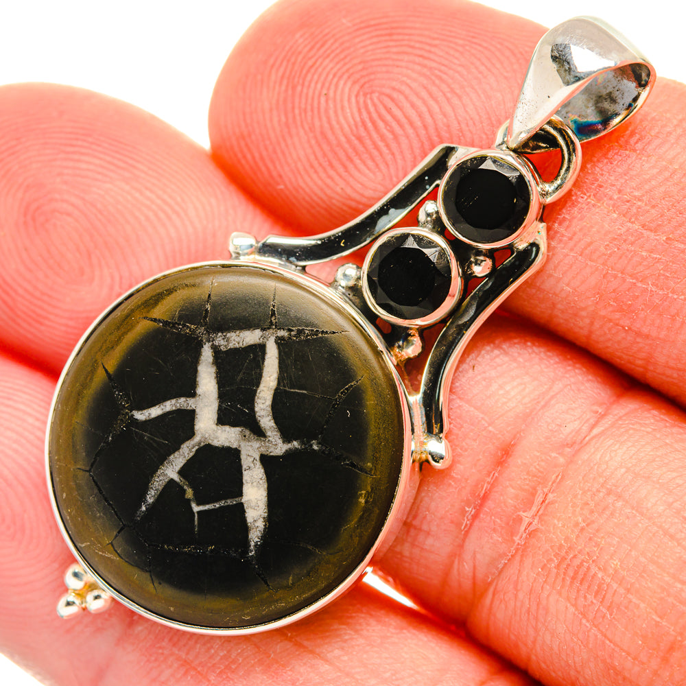 Septarian Geode Pendants handcrafted by Anasilvercos - PD28496