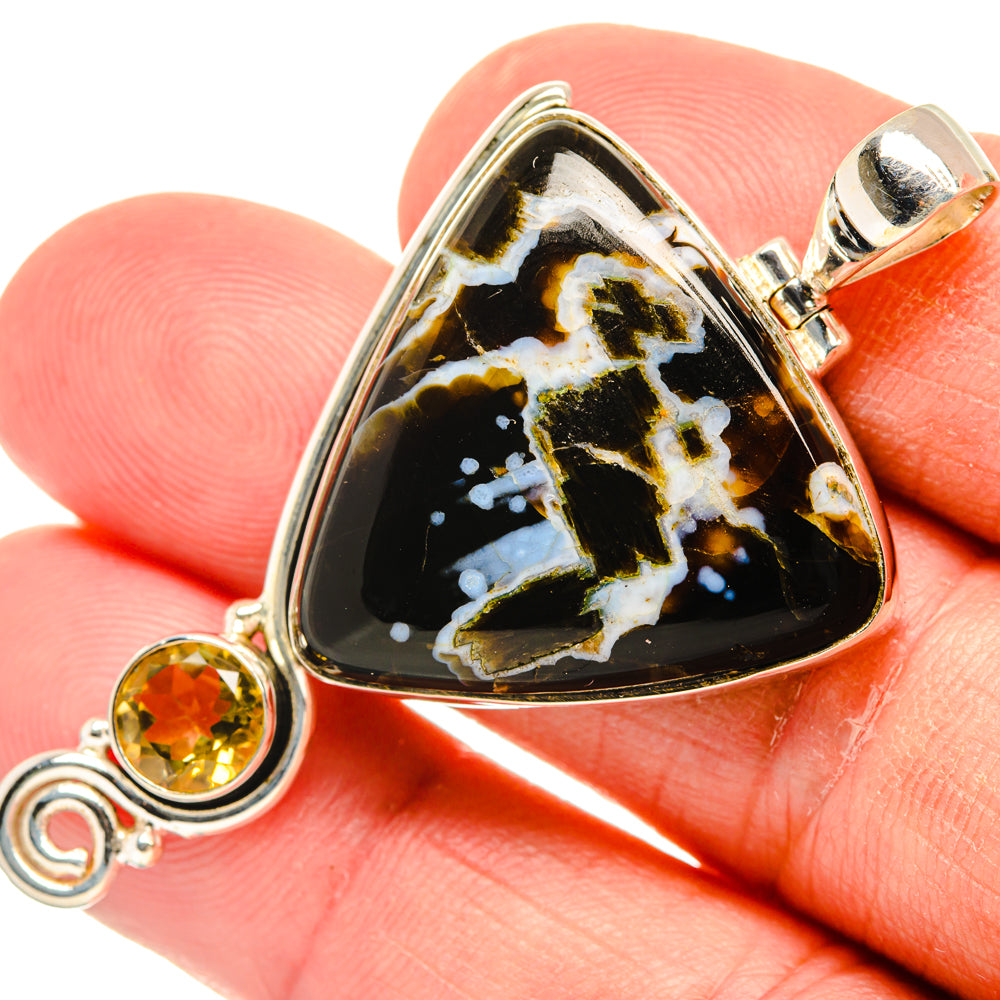 Turkish Tube Agate Pendants handcrafted by Anasilvercos - PD28497