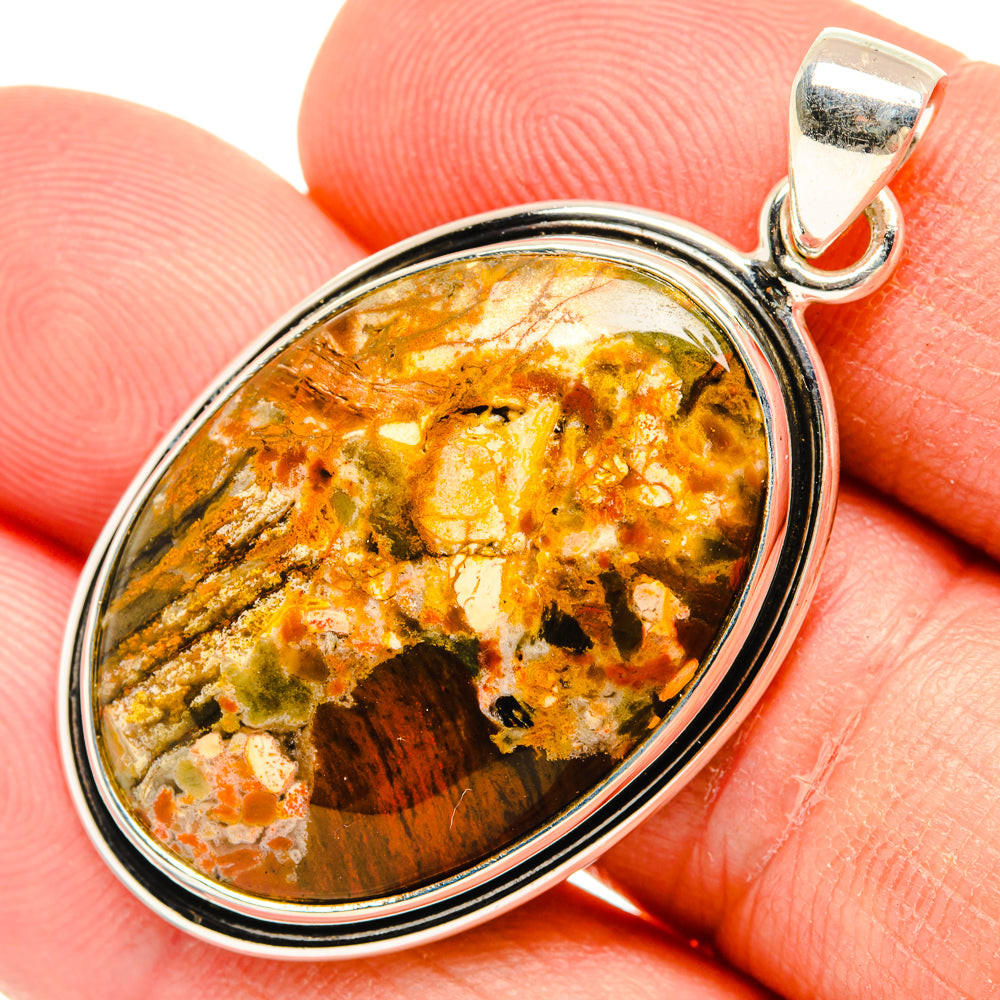 Ocean Jasper Pendants handcrafted by Anasilvercos - PD28505