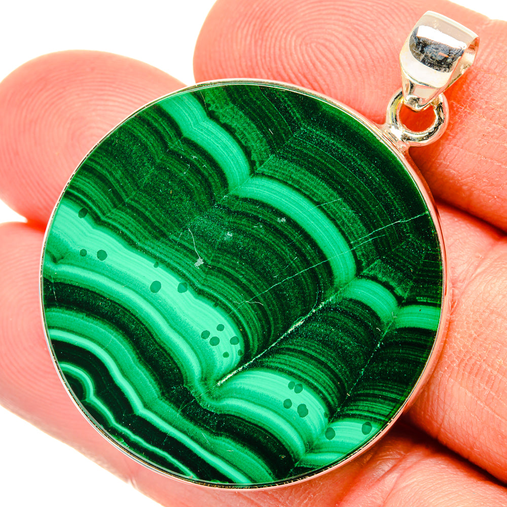 Malachite Pendants handcrafted by Anasilvercos - PD28508
