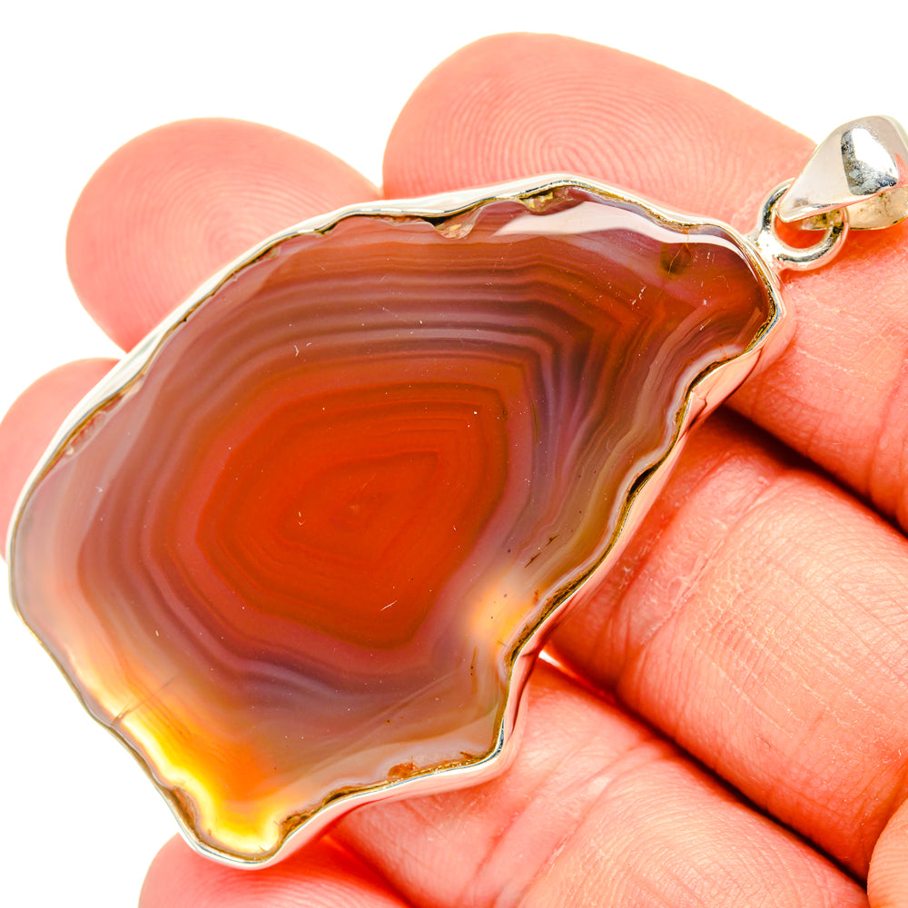 Botswana Agate Pendants handcrafted by Anasilvercos - PD28529