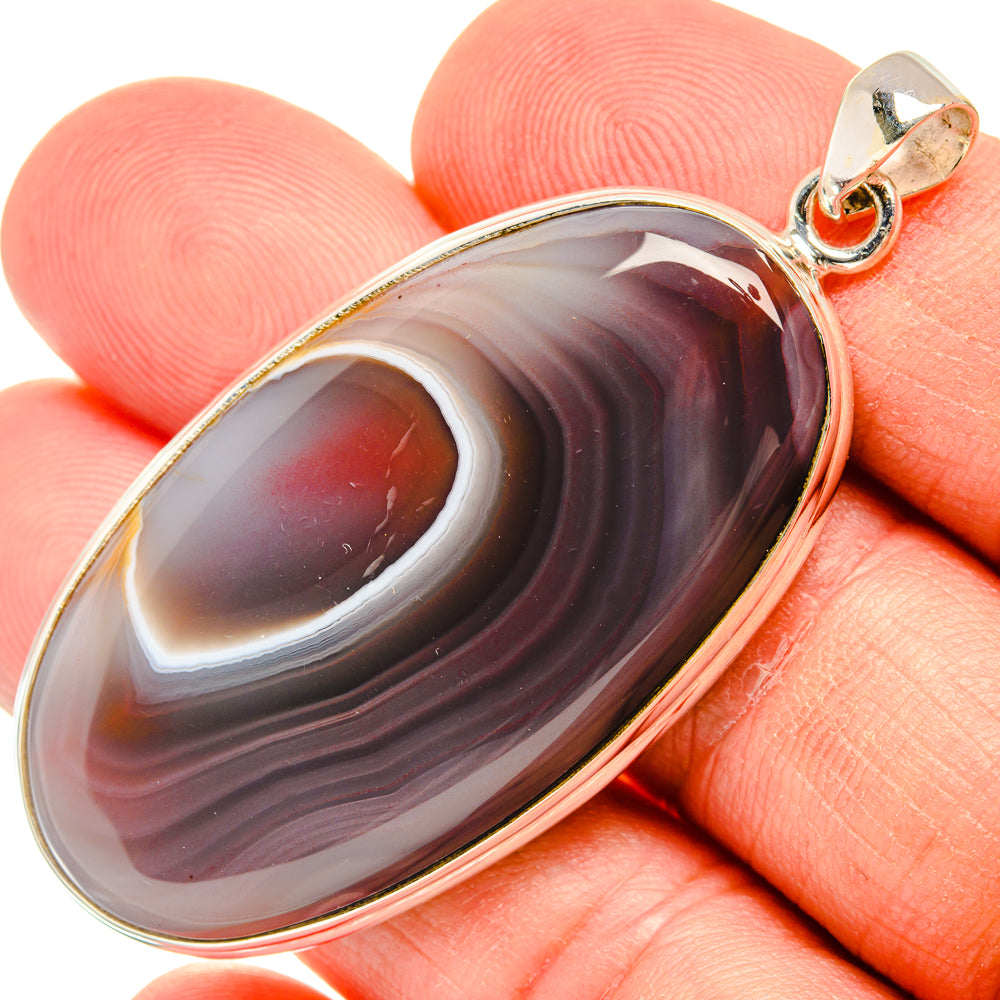 Botswana Agate Pendants handcrafted by Anasilvercos - PD28538