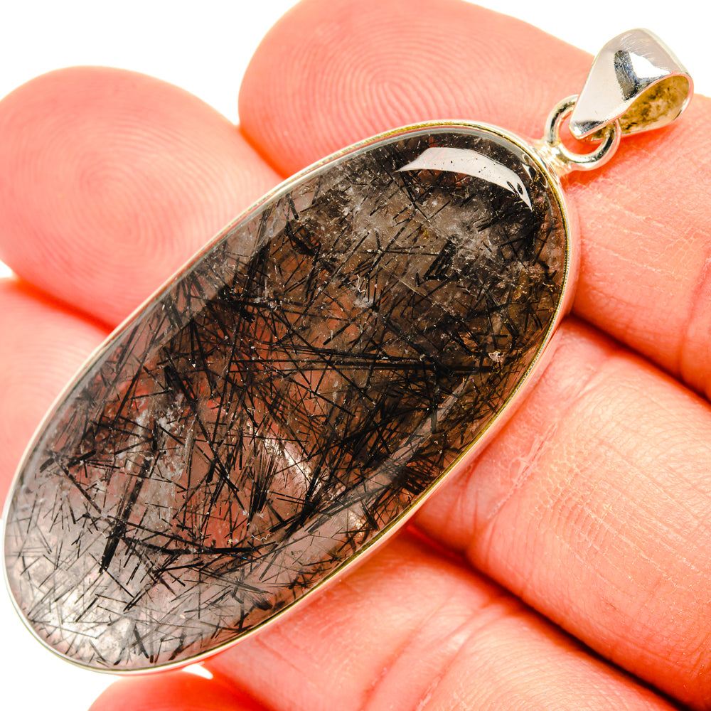 Tourmalinated Quartz Pendants handcrafted by Anasilvercos - PD28556