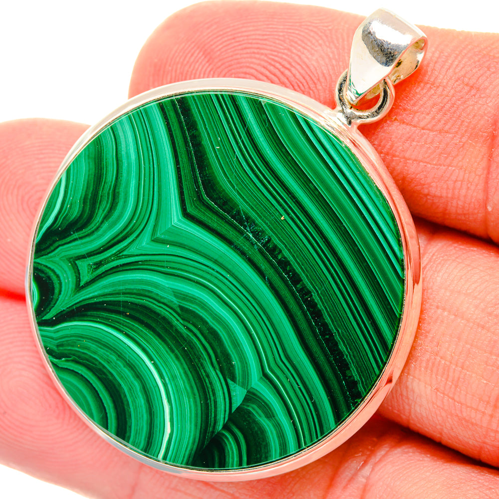 Malachite Pendants handcrafted by Anasilvercos - PD28591