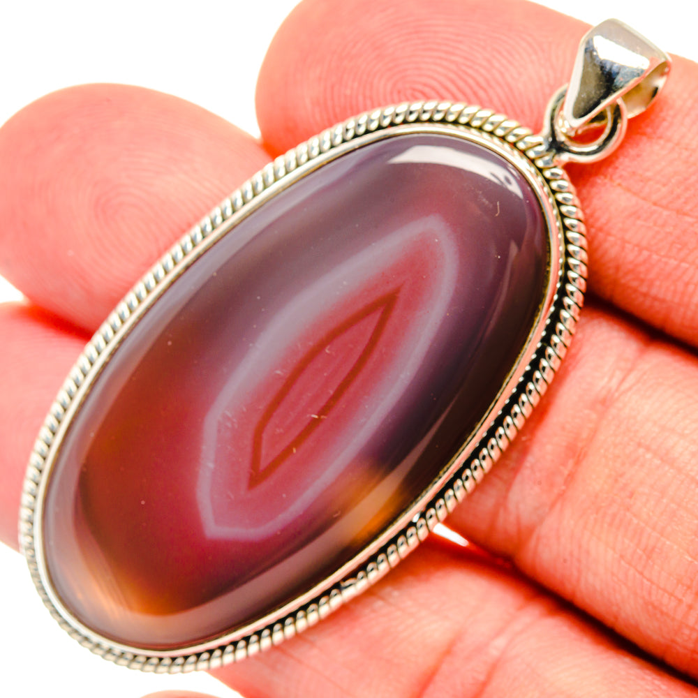 Botswana Agate Pendants handcrafted by Anasilvercos - PD28594