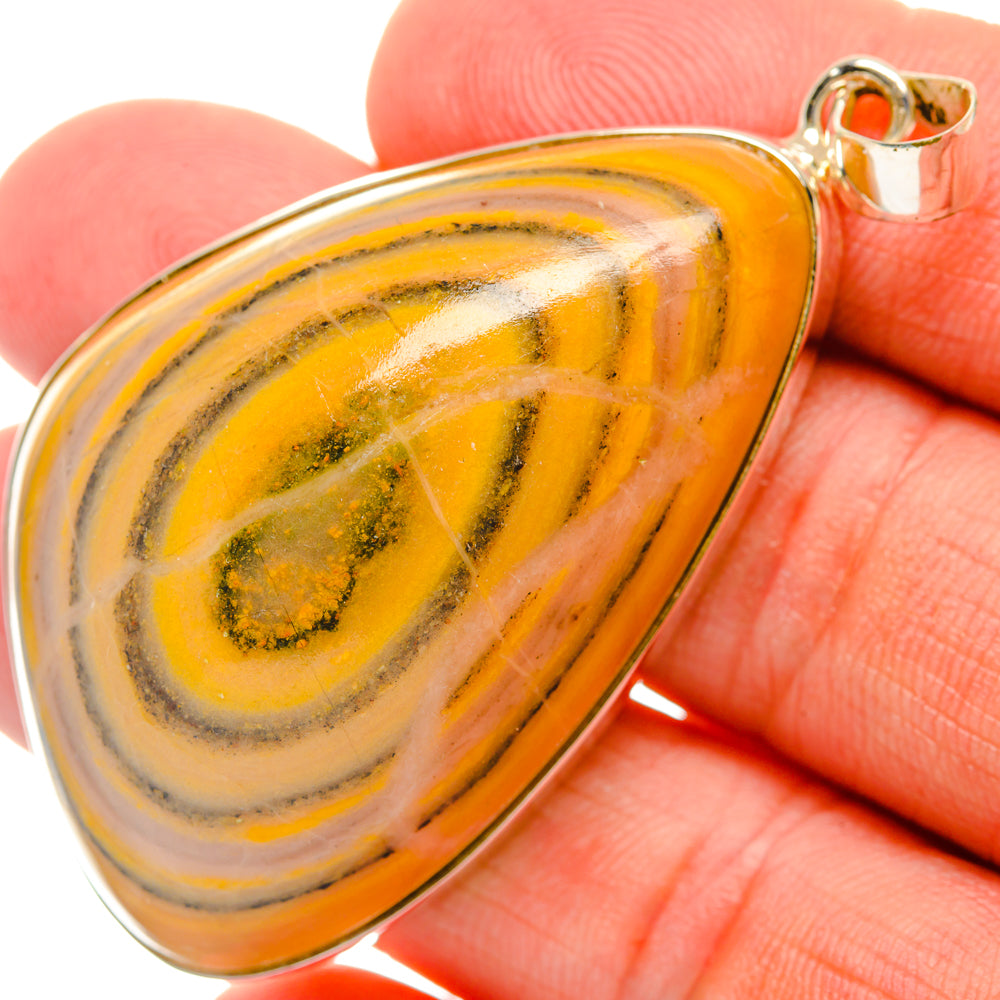 Bumble Bee Jasper Pendants handcrafted by Anasilvercos - PD28595