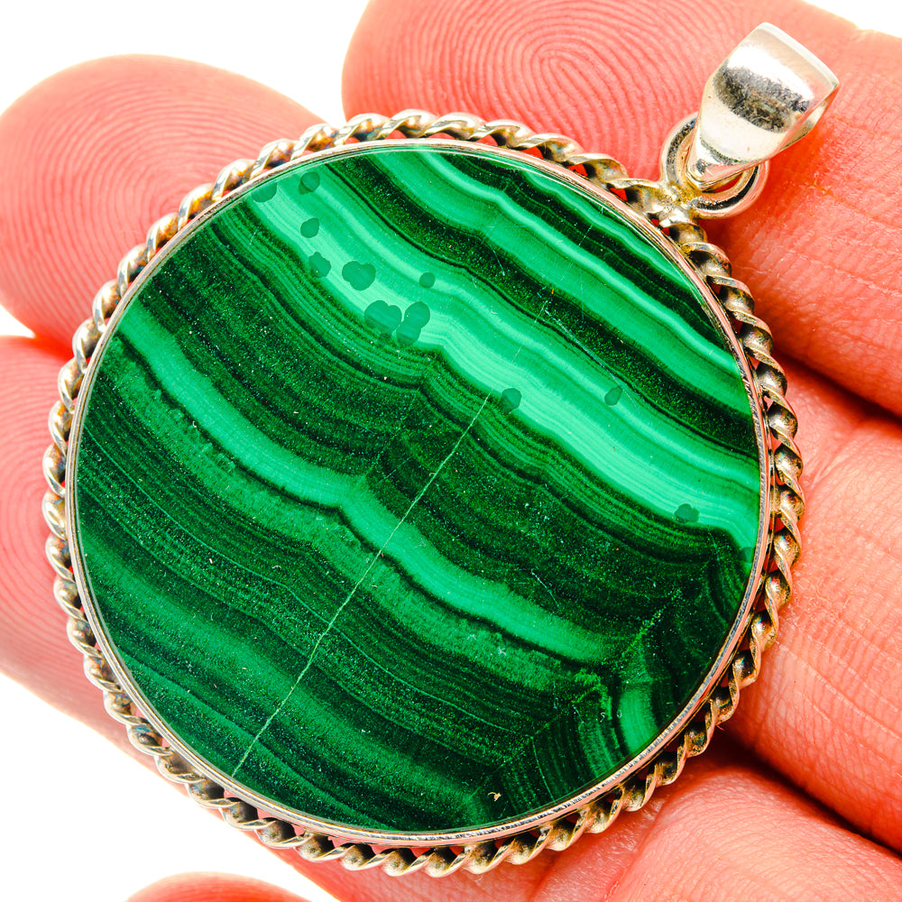Malachite Pendants handcrafted by Anasilvercos - PD28601