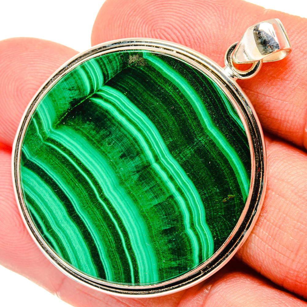 Malachite Pendants handcrafted by Anasilvercos - PD28602