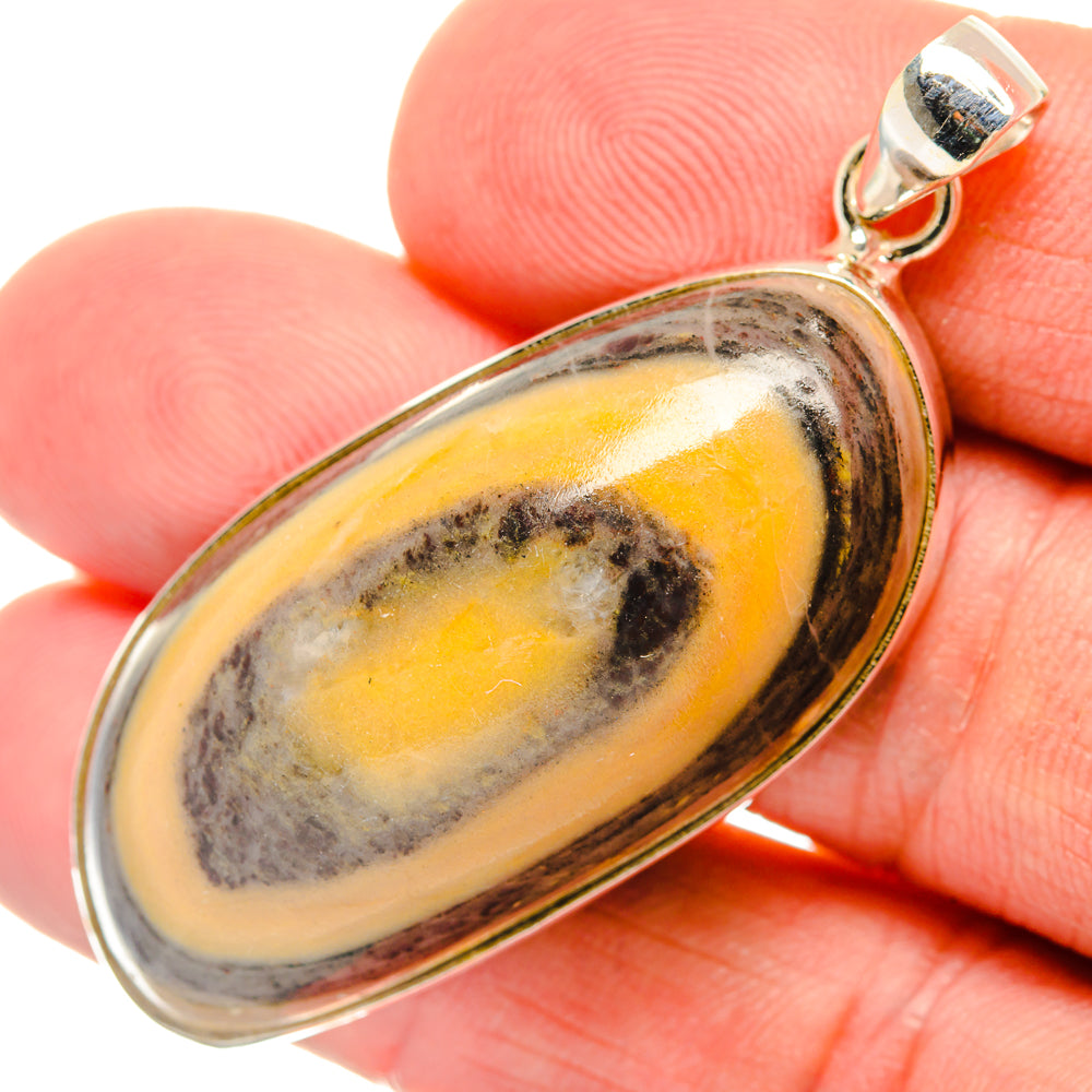 Bumble Bee Jasper Pendants handcrafted by Anasilvercos - PD28603