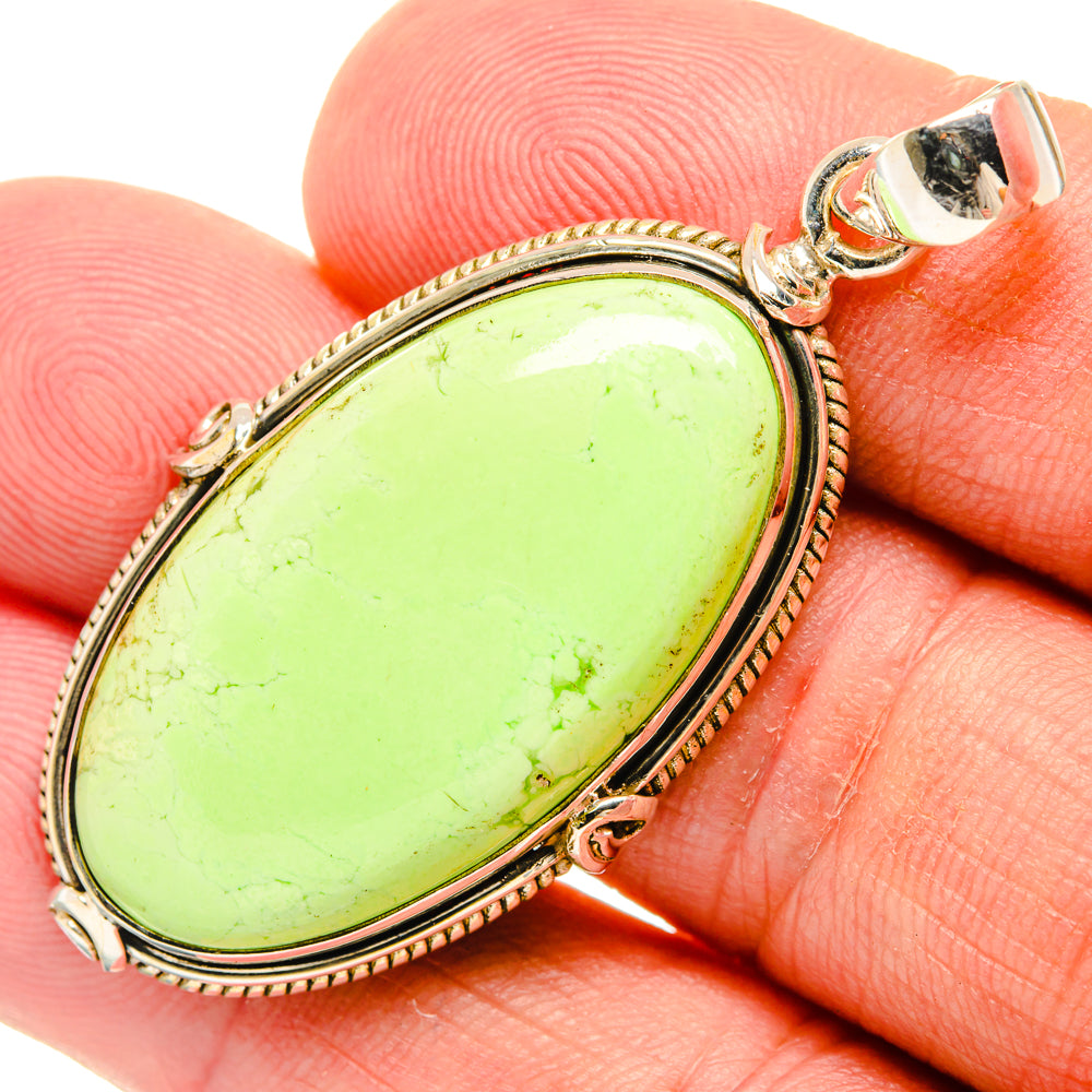 Lemon Chrysoprase Pendants handcrafted by Anasilvercos - PD28626