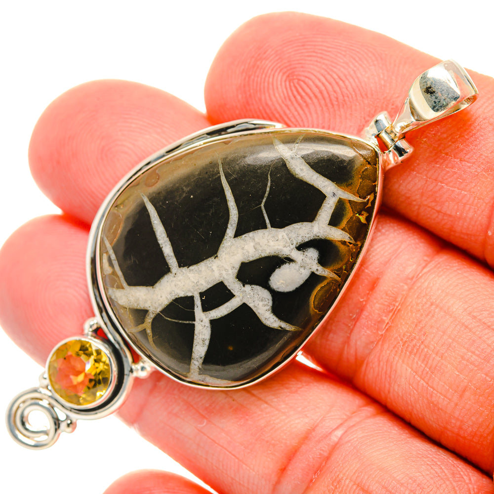 Septarian Geode Pendants handcrafted by Anasilvercos - PD28639