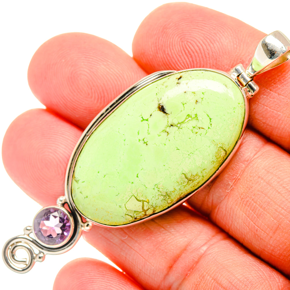 Lemon Chrysoprase Pendants handcrafted by Anasilvercos - PD28642