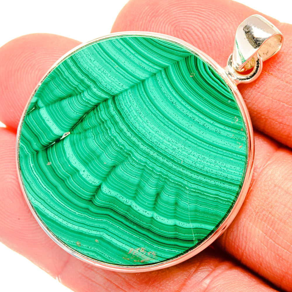 Malachite Pendants handcrafted by Anasilvercos - PD28644