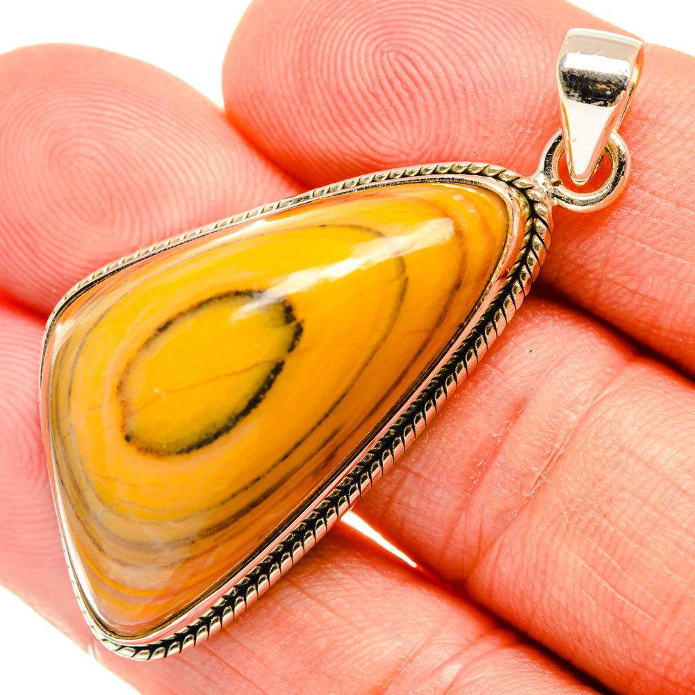 Bumble Bee Jasper Pendants handcrafted by Anasilvercos - PD28648