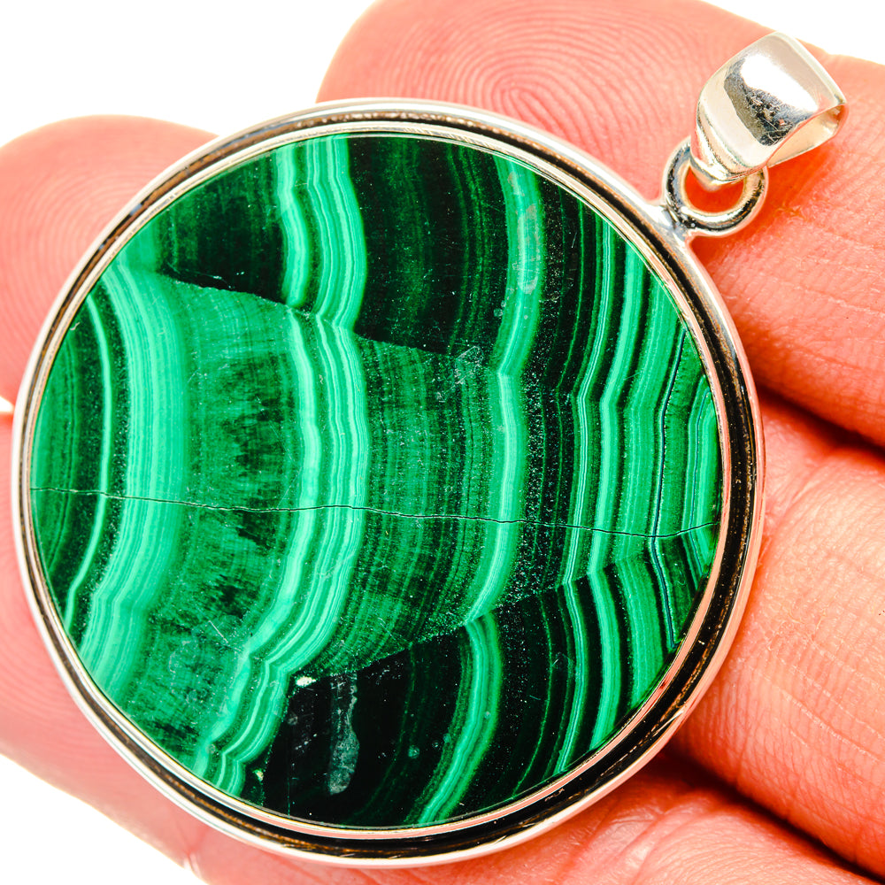 Malachite Pendants handcrafted by Anasilvercos - PD28649
