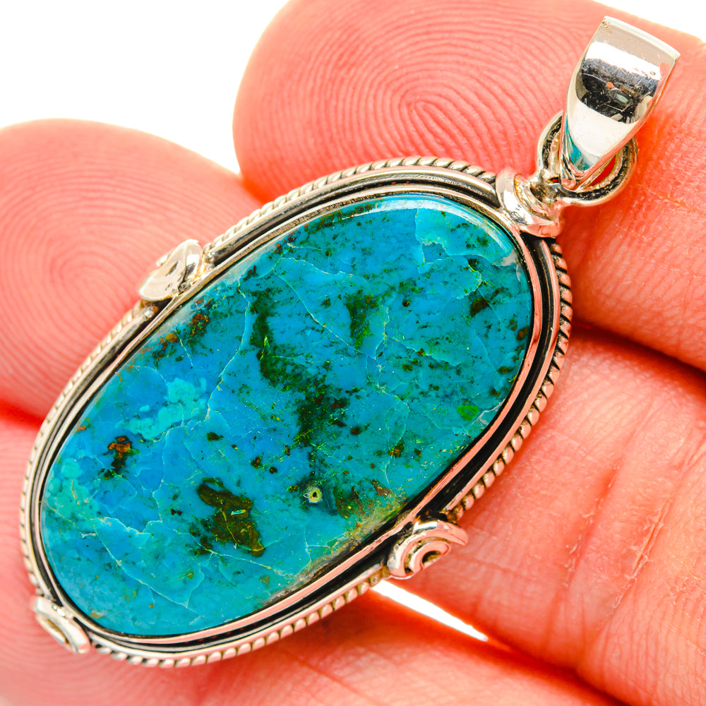 Chrysocolla Pendants handcrafted by Anasilvercos - PD28659