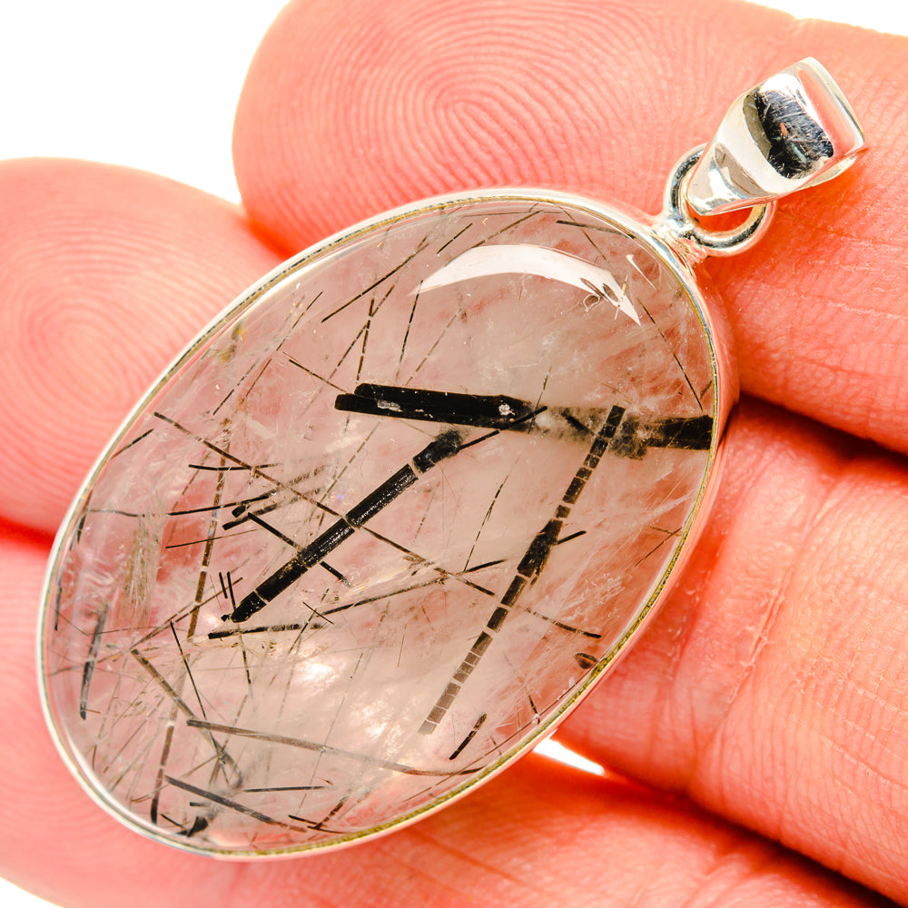 Tourmalinated Quartz Pendants handcrafted by Anasilvercos - PD28670