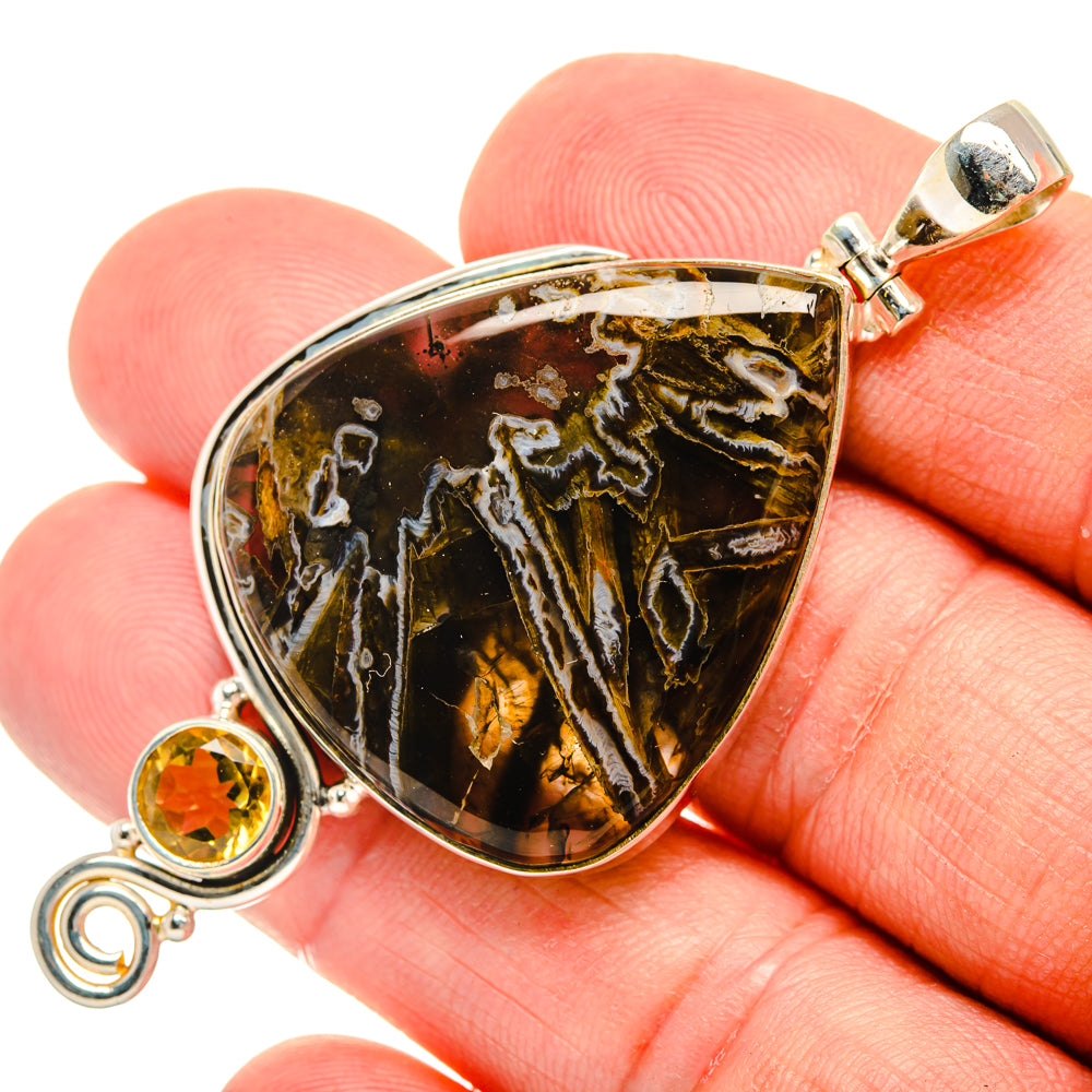 Turkish Tube Agate Pendants handcrafted by Anasilvercos - PD28678