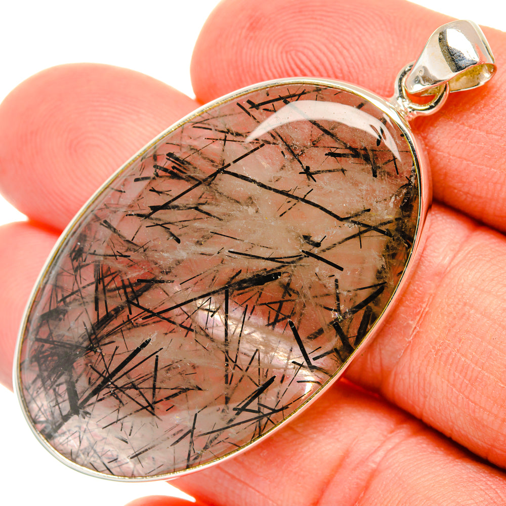 Tourmalinated Quartz Pendants handcrafted by Anasilvercos - PD28683