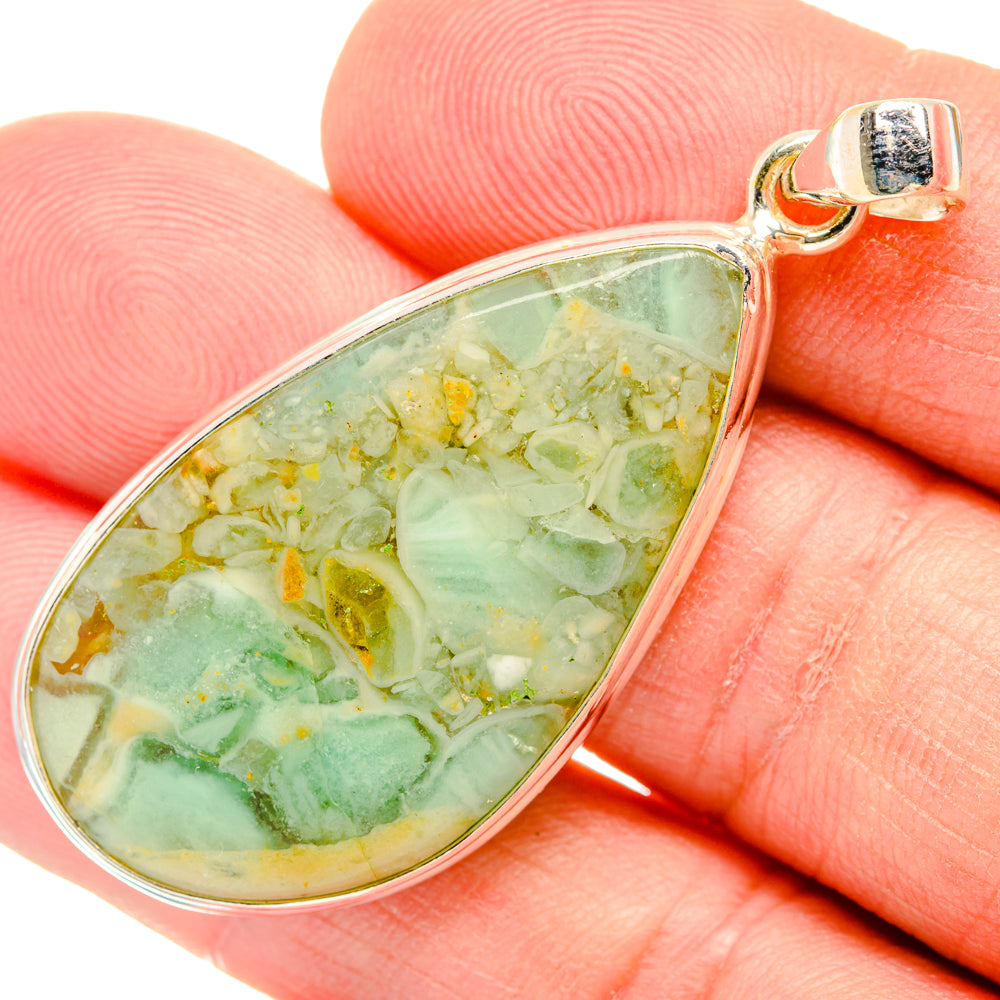 Peruvian Opal Pendants handcrafted by Anasilvercos - PD28707