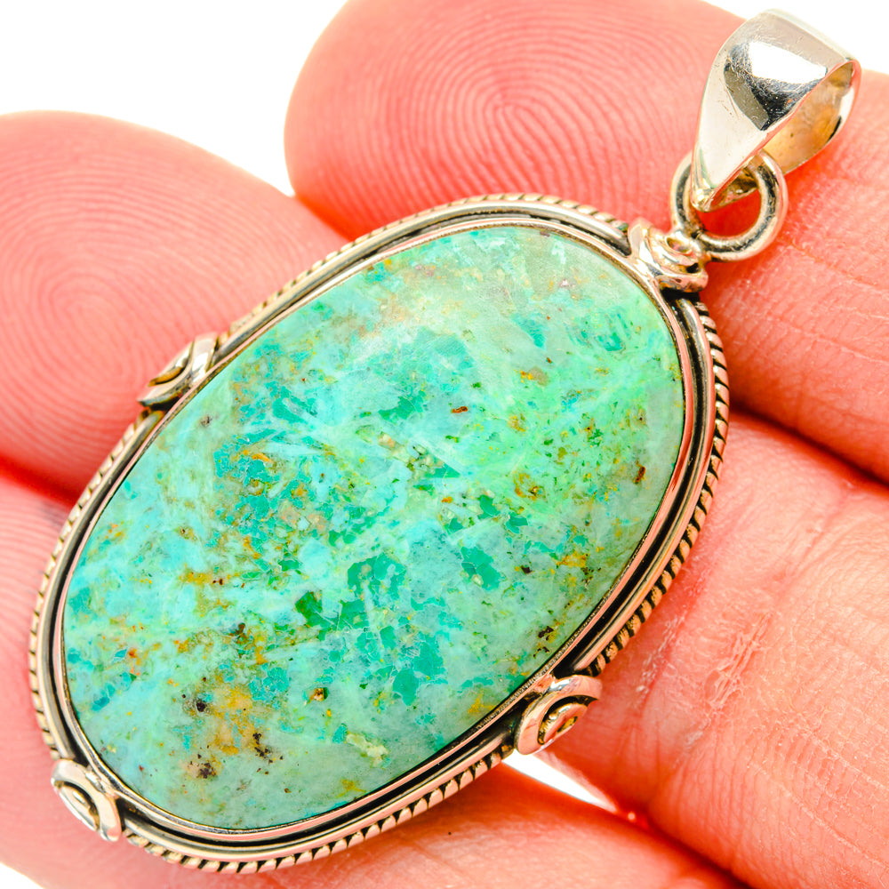 Chrysocolla Pendants handcrafted by Anasilvercos - PD28709