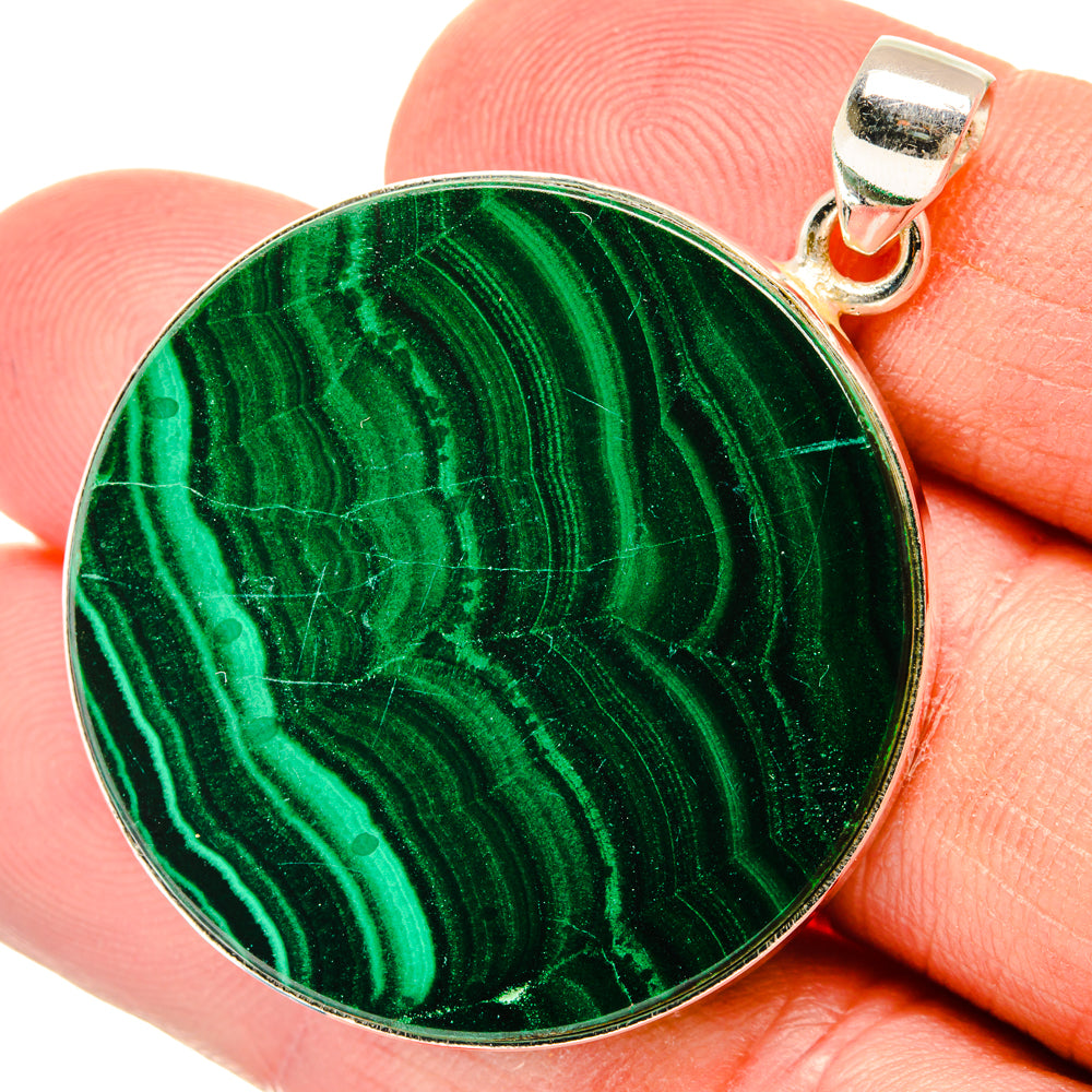Malachite Pendants handcrafted by Anasilvercos - PD28714