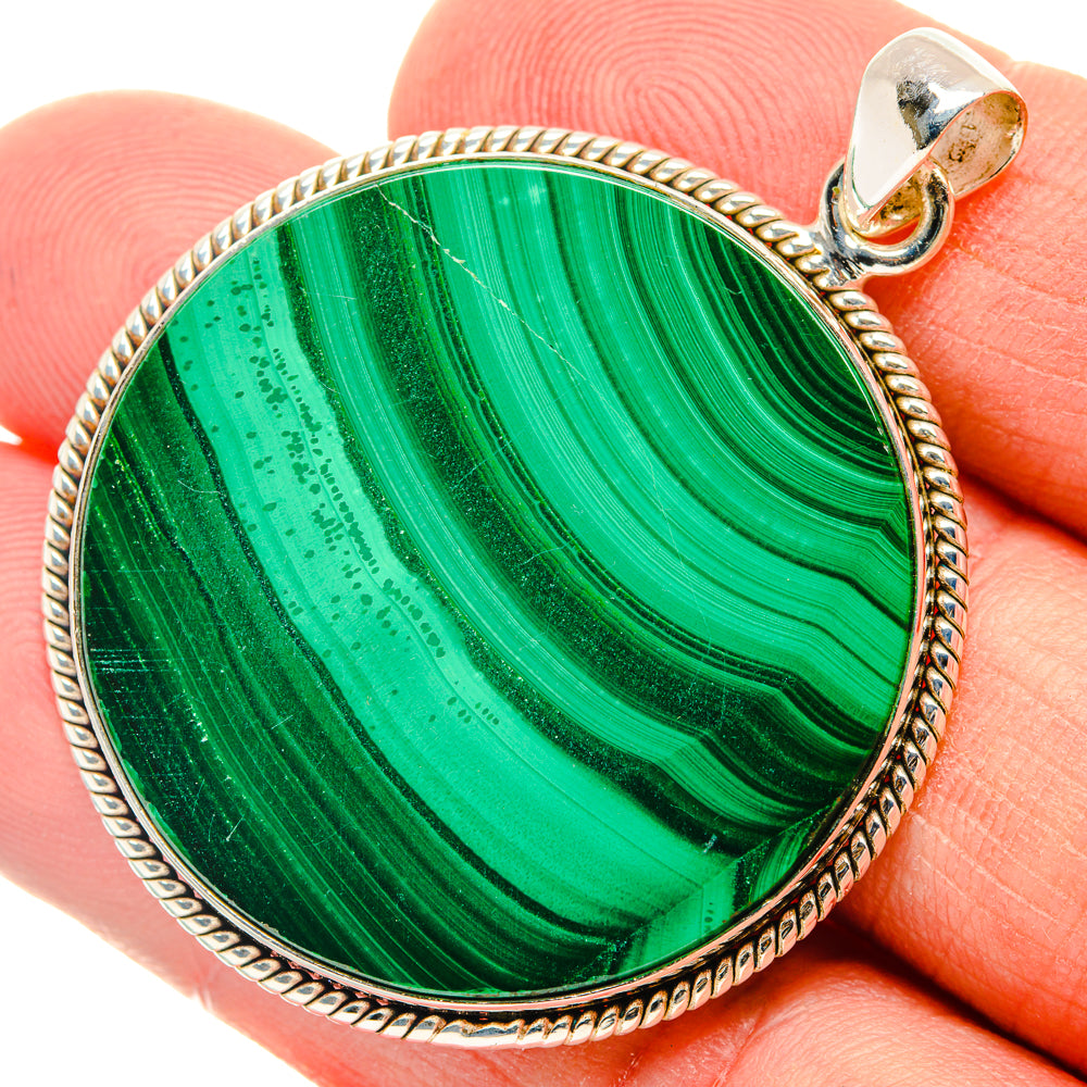 Malachite Pendants handcrafted by Anasilvercos - PD28723