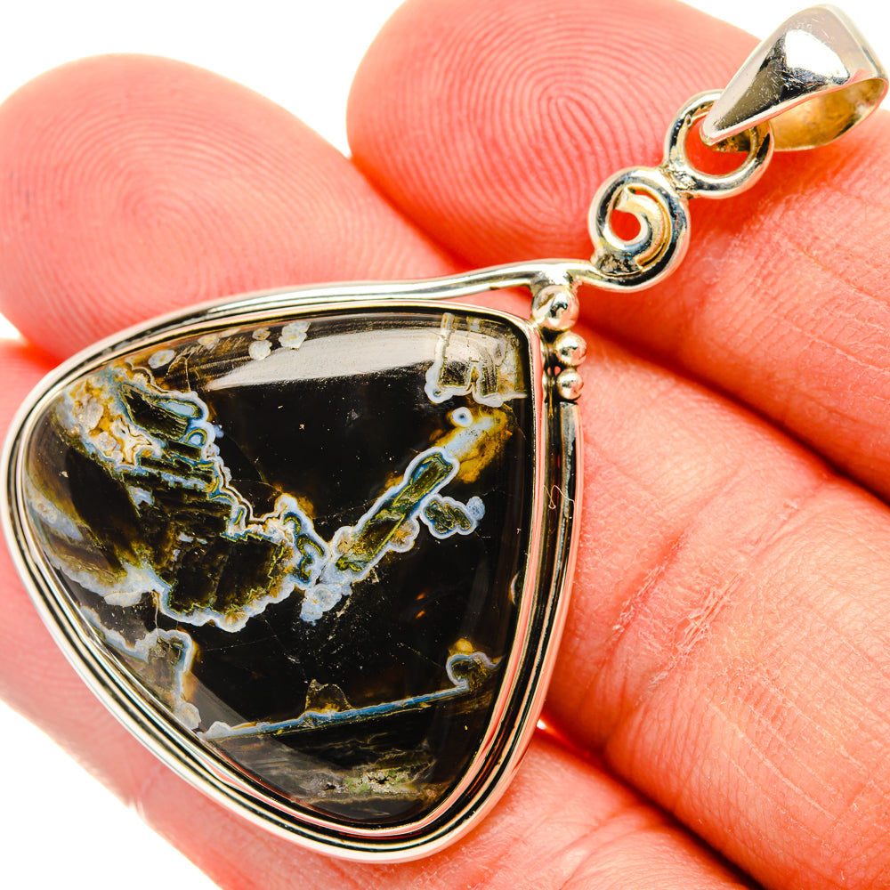 Turkish Tube Agate Pendants handcrafted by Anasilvercos - PD28731