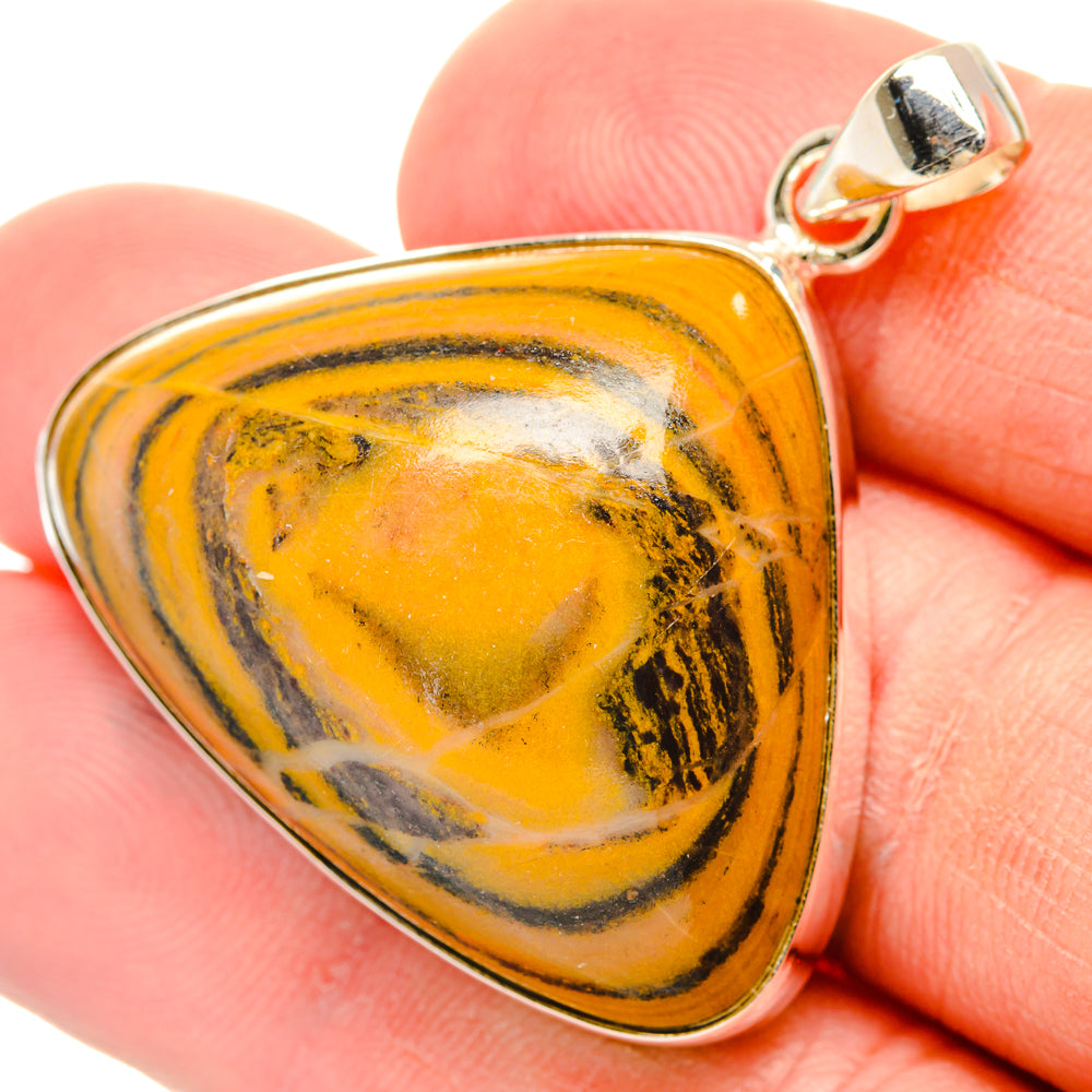 Bumble Bee Jasper Pendants handcrafted by Anasilvercos - PD28741