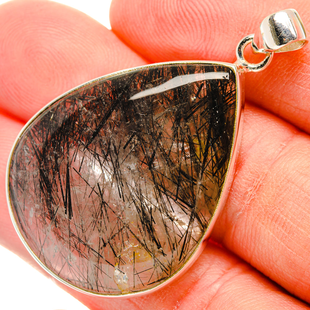 Tourmalinated Quartz Pendants handcrafted by Anasilvercos - PD28775