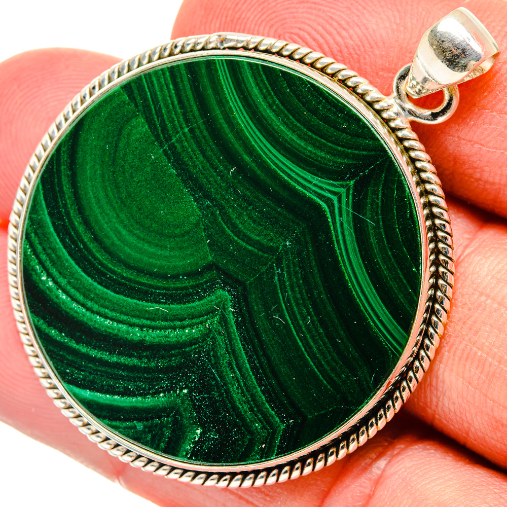 Malachite Pendants handcrafted by Anasilvercos - PD28832