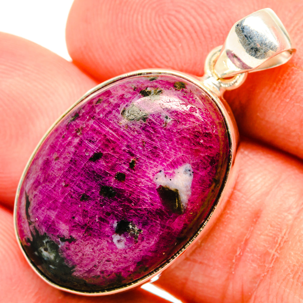 Russian Eudialyte Pendants handcrafted by Anasilvercos - PD28856