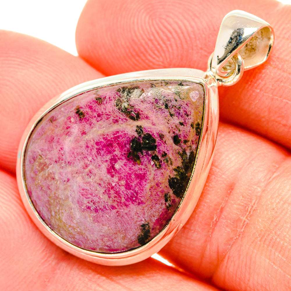 Russian Eudialyte Pendants handcrafted by Anasilvercos - PD28857