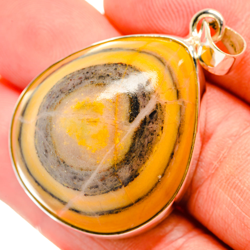 Bumble Bee Jasper Pendants handcrafted by Anasilvercos - PD28875