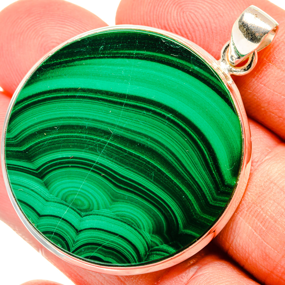 Malachite Pendants handcrafted by Anasilvercos - PD28882