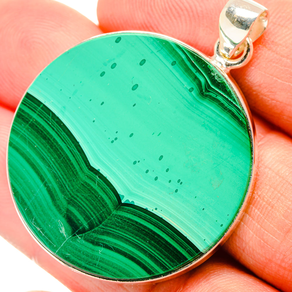 Malachite Pendants handcrafted by Anasilvercos - PD28883