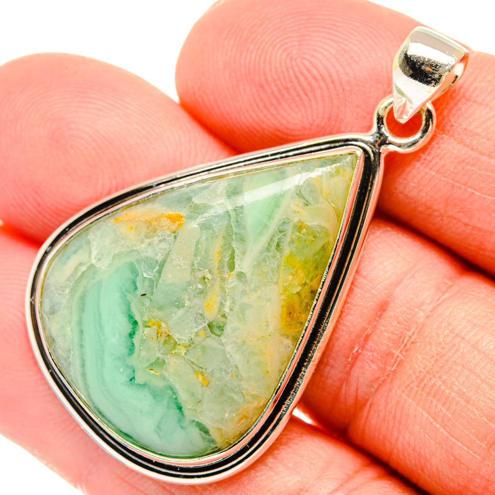 Peruvian Opal Pendants handcrafted by Anasilvercos - PD28894