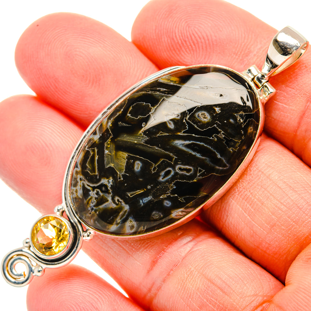 Turkish Tube Agate Pendants handcrafted by Anasilvercos - PD28900