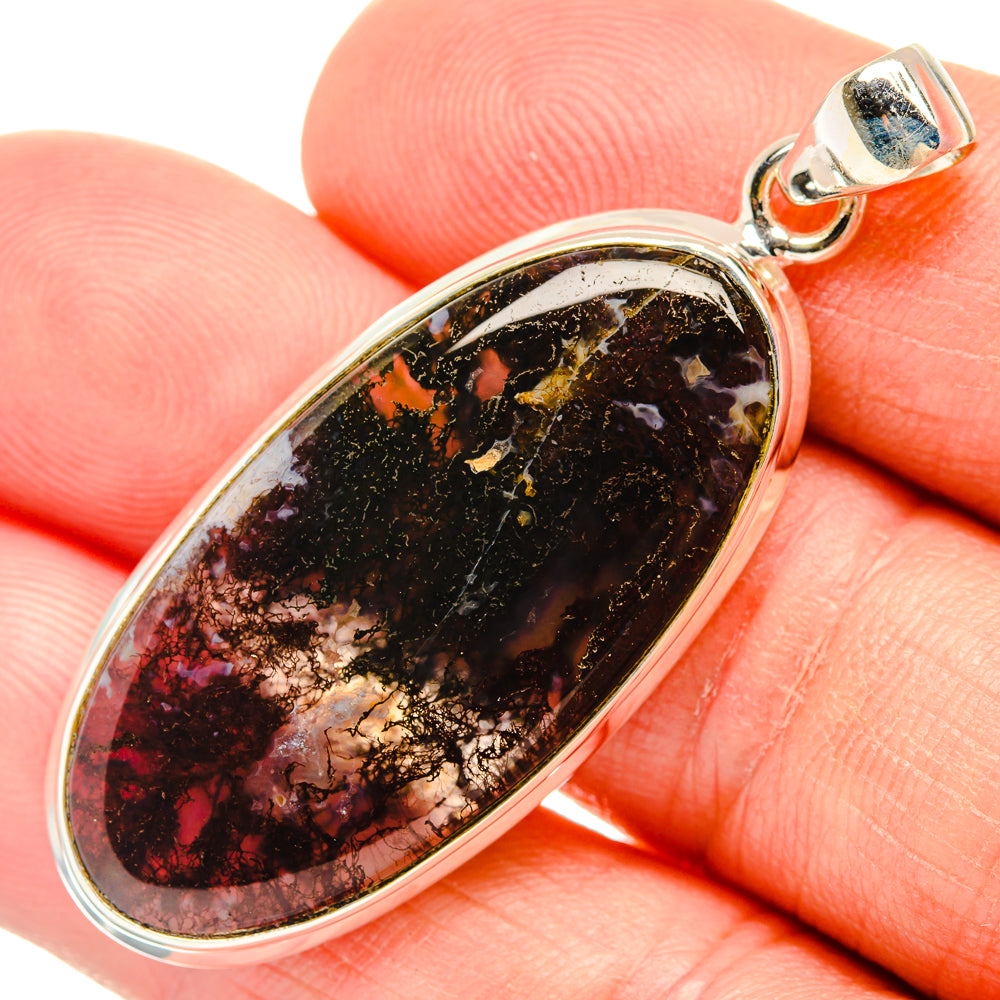 Moss Agate Pendants handcrafted by Anasilvercos - PD28901